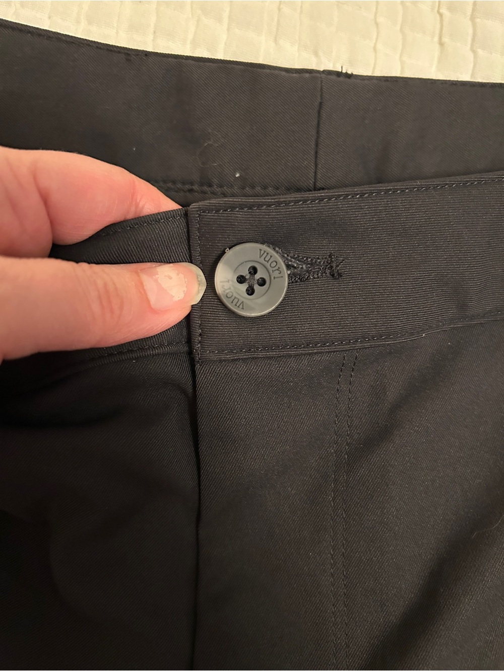 Vuori Very Dark Grey/Almost Black Chinos - Slim Straight Men’s Pants - Picture 5 of 9